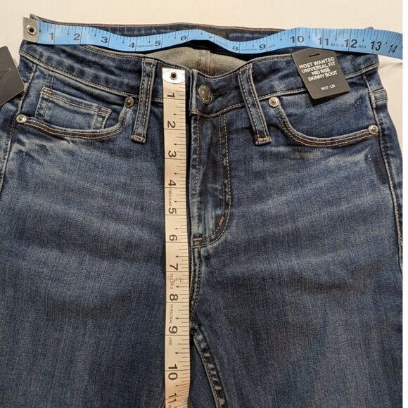 Silver Jeans Co. Most Wanted Universal Fit Mid Rise Skinny Boot Jeans W27L31 NWT - Picture 11 of 12